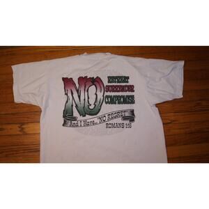 Vintage 90s Christian Tee 1997 Church Camp NO REGRETS White XL TShirt 2 Sided